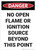 Danger: No Open Flame - Wall Sign