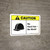 Caution: No Hard Hat No Work with Icon ANSI Landscape - Wall Sign