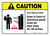 Caution: OSHA Regulations Electrical Panel Keep Clear with Icon ANSI Landscape - Wall Sign