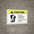 Caution: Prevent Static Spark Discharge Use Grounding Device with Icon ANSI Landscape - Wall Sign