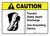 Caution: Prevent Static Spark Discharge Use Grounding Device with Icon ANSI Landscape - Wall Sign