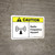 Caution: Radio Frequency Hazard with Icon ANSI Landscape - Wall Sign