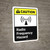 Caution: Radio Frequency Hazard with Icon ANSI Portrait - Wall Sign