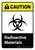 Caution: Radioactive Materials with Icon ANSI Portrait - Wall Sign