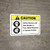 Caution: Safety Glasses Side Shields Face Shield Required To Operate Grinder with Icons ANSI Landscape - Wall Sign
