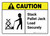 Caution: Stack Pallet Jack Load Securely with Icon ANSI Landscape - Wall Sign