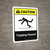 Caution: Tripping Hazard with Icon ANSI Portriat - Wall Sign