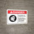 Danger: Arc Flashes Damages Eyes Wear PPE with Icon ANSI Landscape - Wall Sign