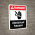 Danger: Electrical Hazard with Hand Icon ANSI Portrait - Wall Sign