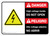 Danger: High Voltage Inside Do Not Enter Bilingual Spanish with Icon ANSI Landscape - Wall Sign