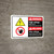 Danger: High Voltage Keep Out Authorized Personnel Only Bilingual Spanish with Icon ANSI Landscape - Wall Sign