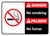 Danger: No Smoking Bilingual with Icon ANSI Landscape - Wall Sign