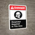 Danger: Respirator Required Area Sign with Icon ANSI Portrait - Wall Sign