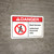 Danger: Roof Access Authorized Personnel Only with Icon ANSI Landscape - Wall Sign