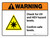Warning: Check For UV And HEV Hazard Levels - Confirm Safe Levels ANSI Landscape - Wall Sign