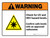 Warning: ISO Check For UV And HEV Hazard Levels - Confirm with Approved Radiometer ANSI Landscape - Wall Sign