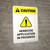 Caution: Herbicide Application In Progress Portrait - Wall Sign