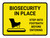 Biosecurity In Place Step Into Footbath Before Entering Landscape - Wall Sign