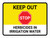 Stop Keep Out Herbicides In Landscape - Wall Sign
