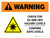 Warning: Check For UV And HEV Hazard Levels Landscape - Wall Sign