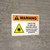 Warning: ISO Check For UV And HEV Hazard Levels Landscape - Wall Sign