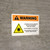 Warning: ISO Hazardous Optical Radiation Label Landscape - Wall Sign