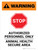 Warning: Stop - Authorized Personnel Only - Animal Health Secure Area - Portrait - Wall Sign