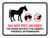 Do Not Pet Or Feed Without Owners Presence or Permission Landscape - Wall Sign