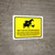 How To Be Safe Around Animals Yellow Landscape - Wall Sign