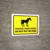 Privately Owned Horses Do Not Pet Or Feed Yellow Landscape - Wall Sign