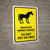 Privately Owned Horses - Do Not Pet Or Feed Yellow Portrait - Wall Sign