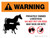 Warning: Privately Owned Livestock - Do Not Pet or Feed Landscape - Wall Sign