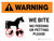 Warning: We Bite No Feeding Or Petting Please Landscape - Wall Sign