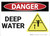 Danger: Deep Water - Wall Sign