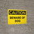 Caution: Beware of Dog Landscape - Wall Sign