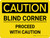 Caution: Blind Corner - Proceed with Caution Landscape - Wall Sign