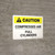Caution: Compressed Air Full Cylinders Landscape - Wall Sign