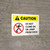 Caution: Do Not Climb On Or Jump From Dock White Landscape - Wall Sign