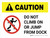 Caution: Do Not Climb On Or Jump From Dock White Landscape - Wall Sign