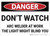 Danger: Do Not Watch Arc Welder - Wall Sign