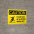 Caution: Floor May Be Slippery When Wet with Icon Landscape - Wall Sign