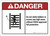 Danger: Do Not Climb Ladders Without Protection - Wall Sign