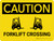 Caution: Forklift Crossing Landscape - Wall Sign