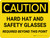 Caution: Hard Hats and Safety Glasses Beyond this Point Landscape - Wall Sign