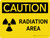 Caution: Radiation Area Landscape - Wall Sign