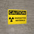 Caution: Radioactive Materials with Icon - Wall Sign