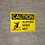 Caution: Slippery When Wet with Icon Landscape - Wall Sign