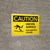 Caution: Uneven Surface - Slip and Fall Hazard with Icon Landscape - Wall Sign