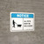 Notice: All Pets Must Be On Leash Dog Walker Icon Landscape - Wall Sign