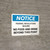 Notice: Federal Regulations Require No Food or Drink Beyond This Point Landscape - Wall Sign